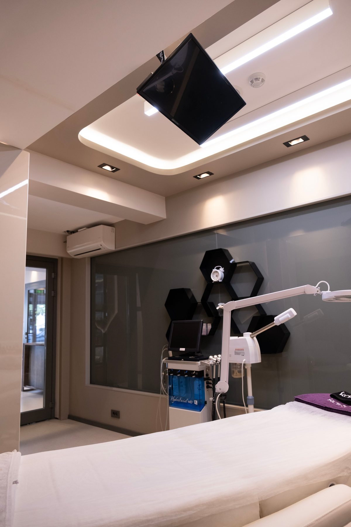 Modern aesthetic med-spa treatment suite